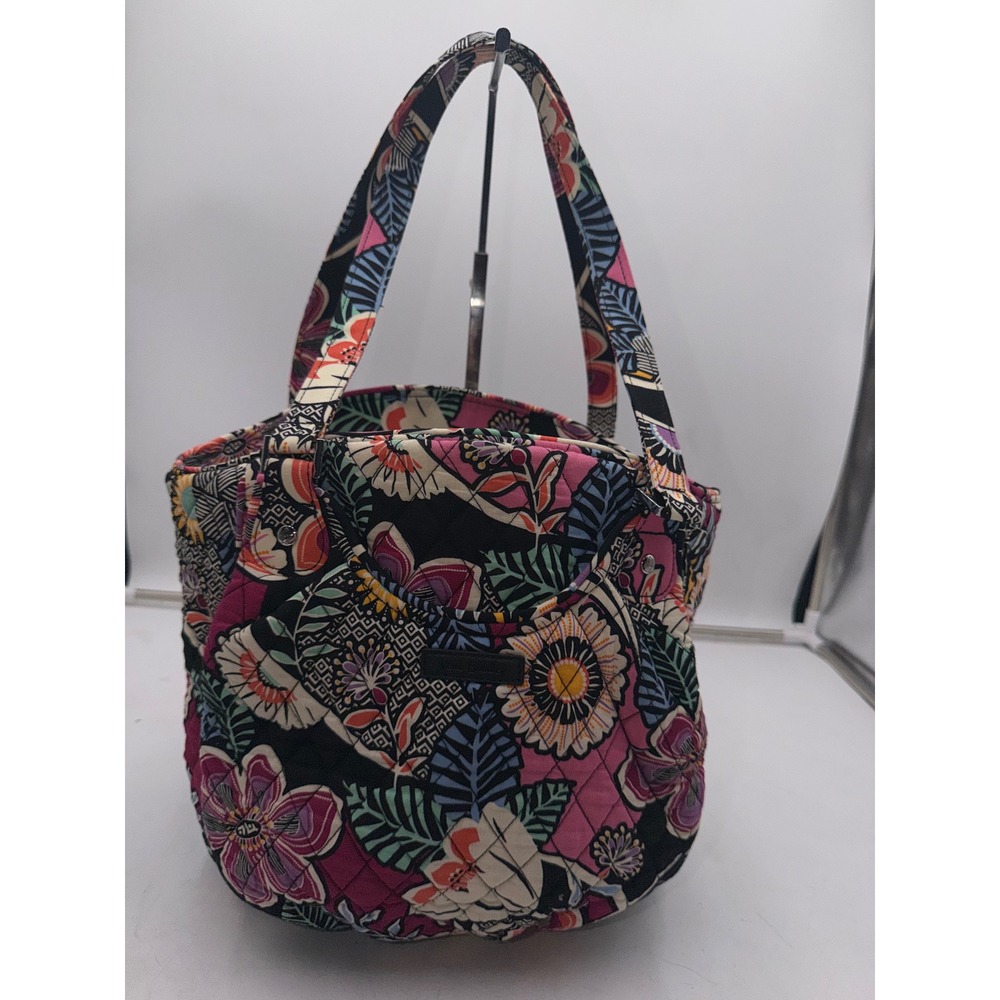 Vera Bradley Va Va Bloom Convertible Baby Diaper Bag Floral Quilted Tote